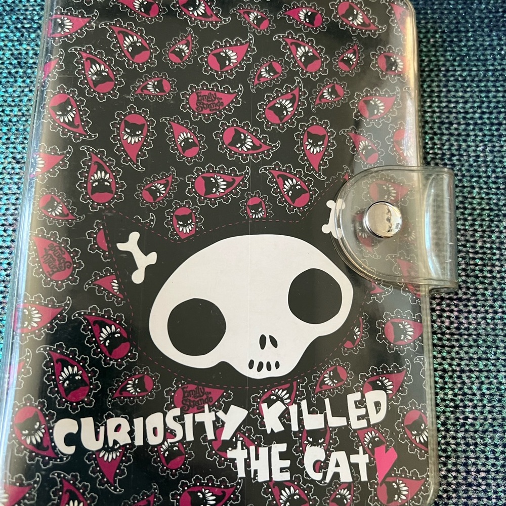 Emily The Strange Skeleton Cat Planner/Organizer  Very RARE!
